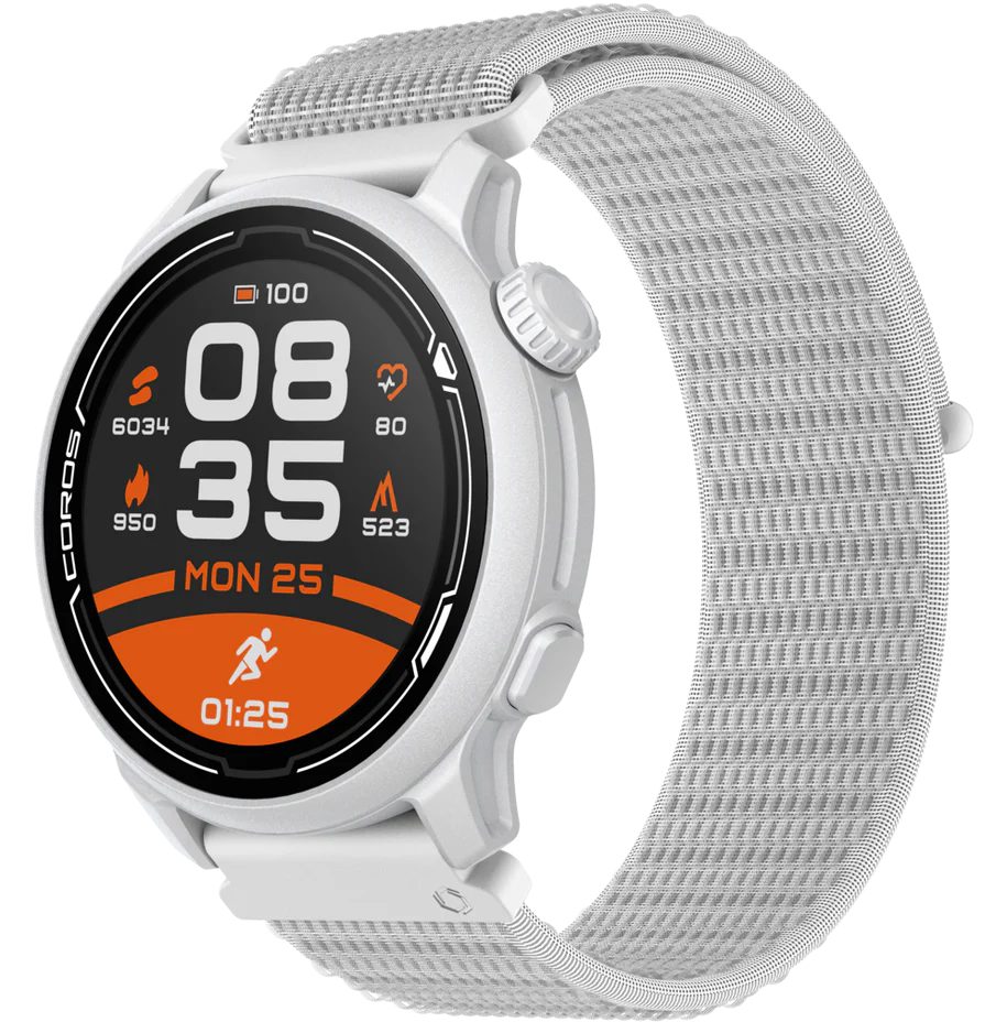 Montre Coros PACE 2 Nylon GPS Sport France Blanche | VJE-5681901